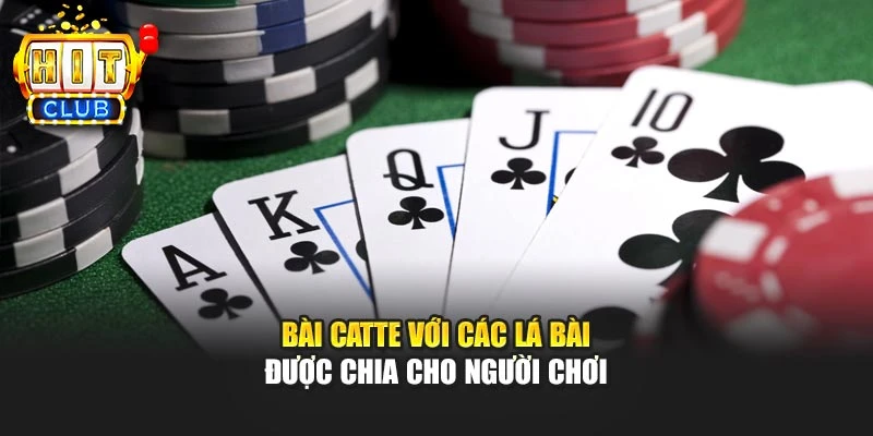 Bài Catte với các lá bài được chia cho người chơi